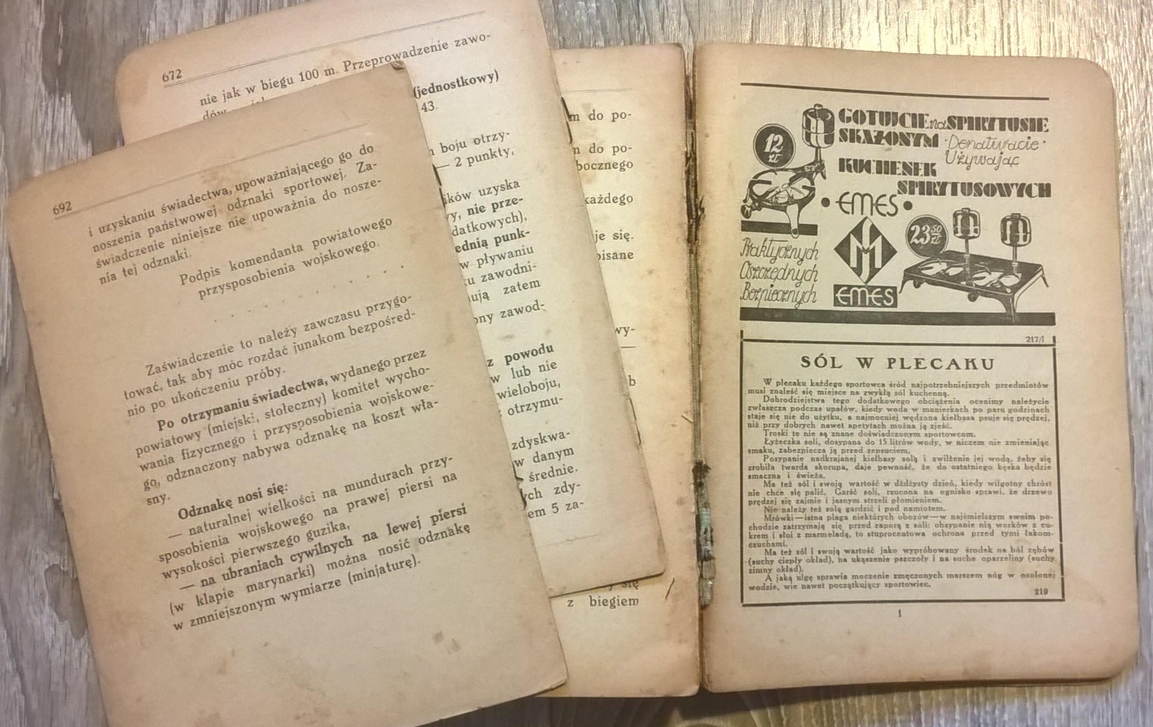 Książka "Szkoła junaka. Podręcznik instruktora przysposobienia wojskowego - WYCHOWANIE FIZYCZNE", 1933 r.