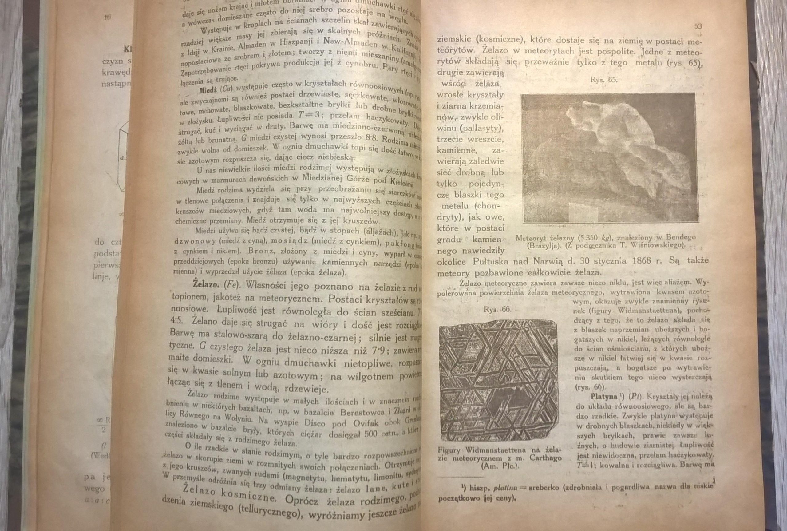 Książka "Mineralogia i geologia" M. i J. Łomniccy - Lwów, 1921 r.
