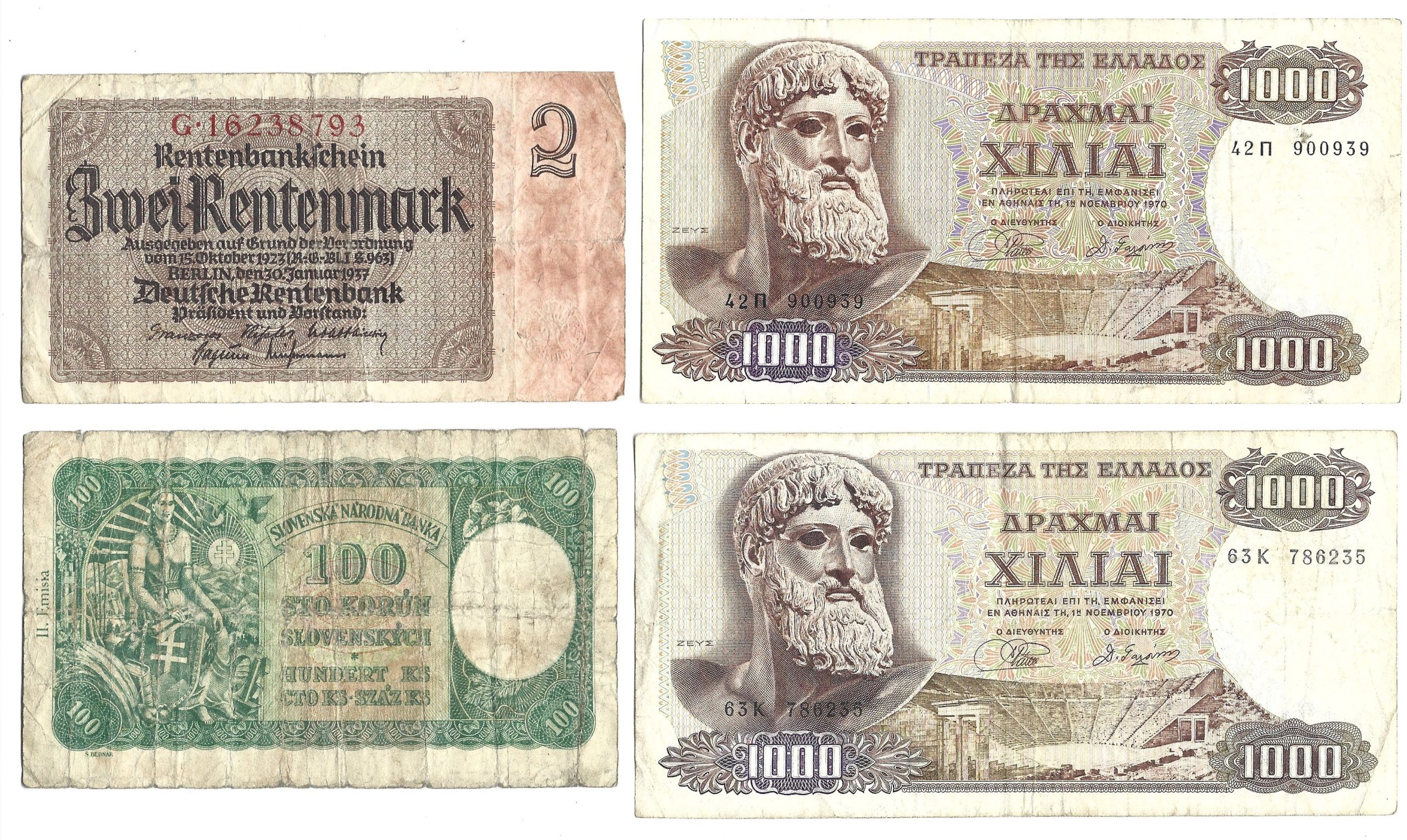 Zestaw banknotów zagranicznych - 13 sztuk