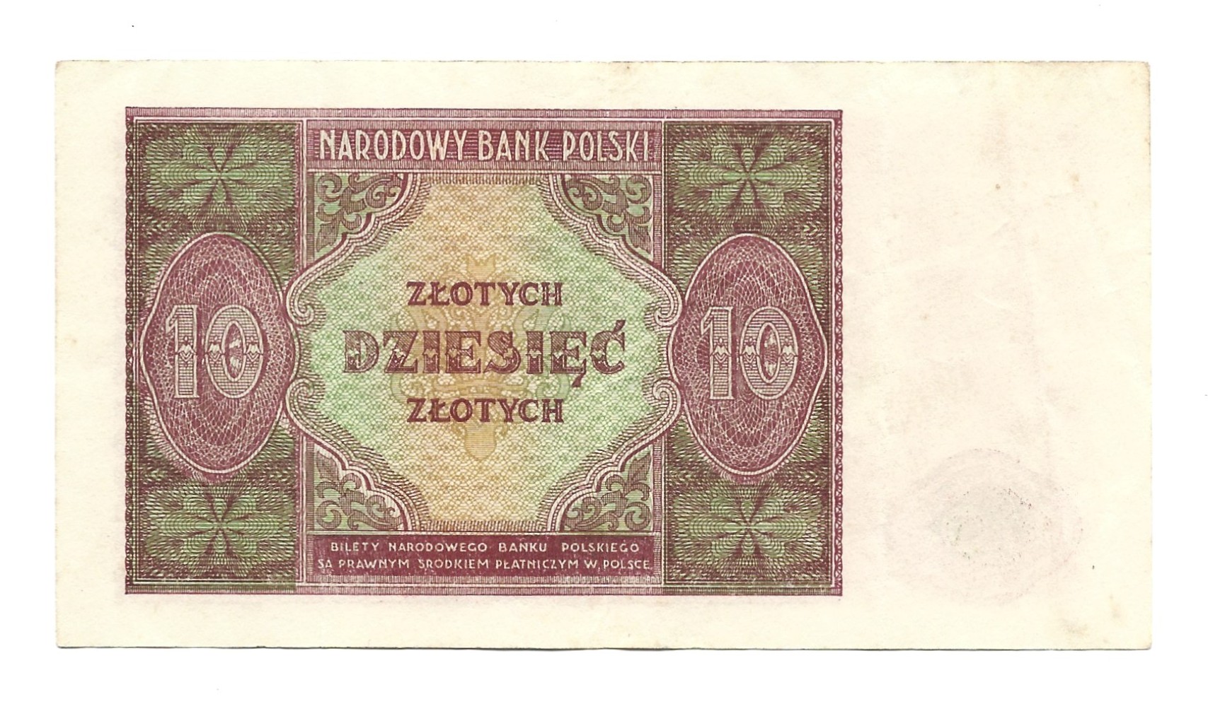 Banknot – 10 złotych, 1946 r. – Narodowy Bank Polski