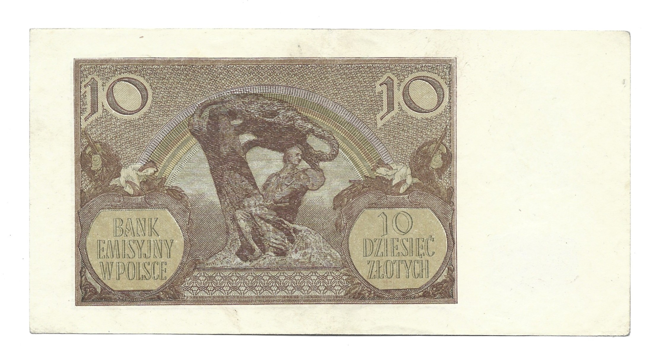 Banknot – 10 złotych, 1940 r. – Bank Emisyjny w Polsce