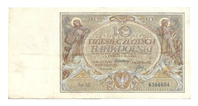 Banknot – 10 DZIESIĘĆ ZŁOTYCH, 1929 r. – Bank Polski