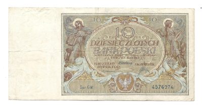 Banknot – 10 ZŁOTYCH, 1929 r. – Bank Polski