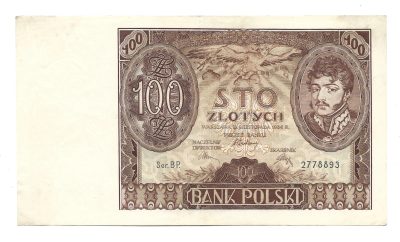 Banknot – 100 ZŁOTYCH, 1934 r. – Bank Polski