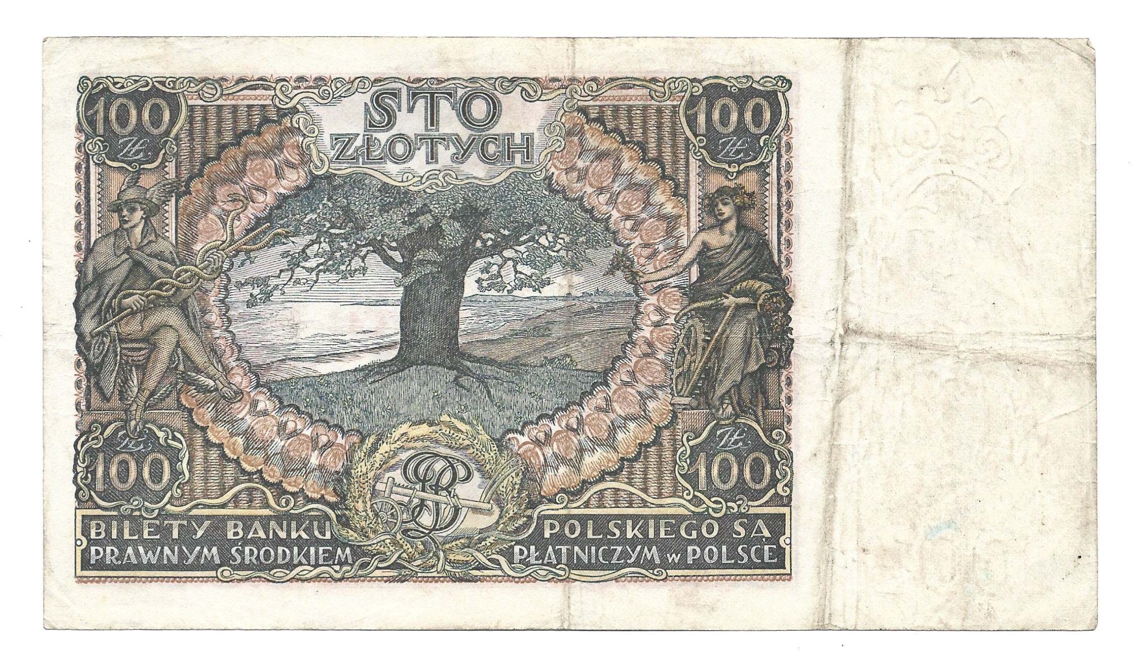 Banknot – 100 ZŁOTYCH (sto złotych) - Bank Polski - 1934 r.