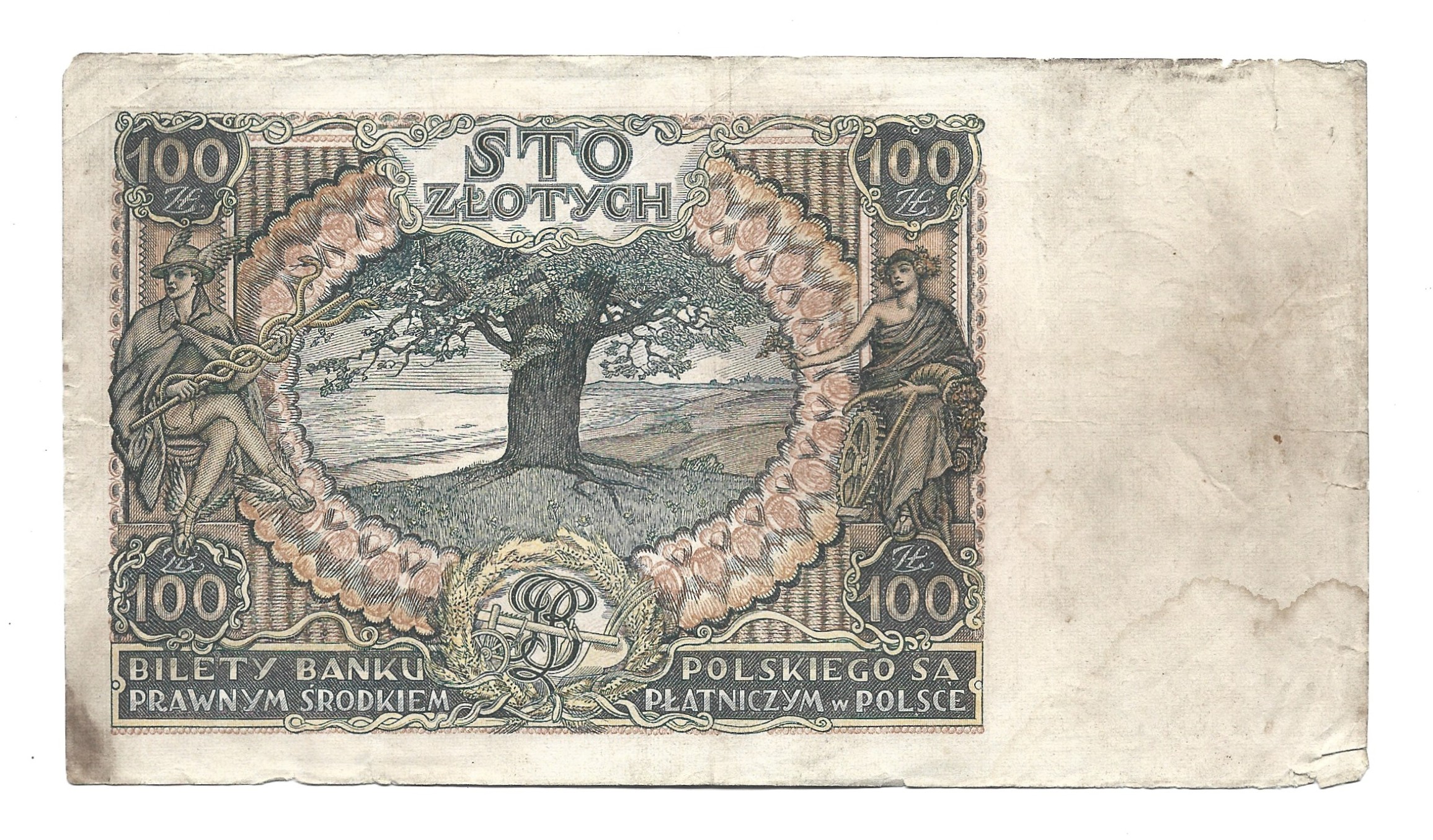 Banknot – 100 ZŁOTYCH (sto złotych), 1934 r. – Bank Polski