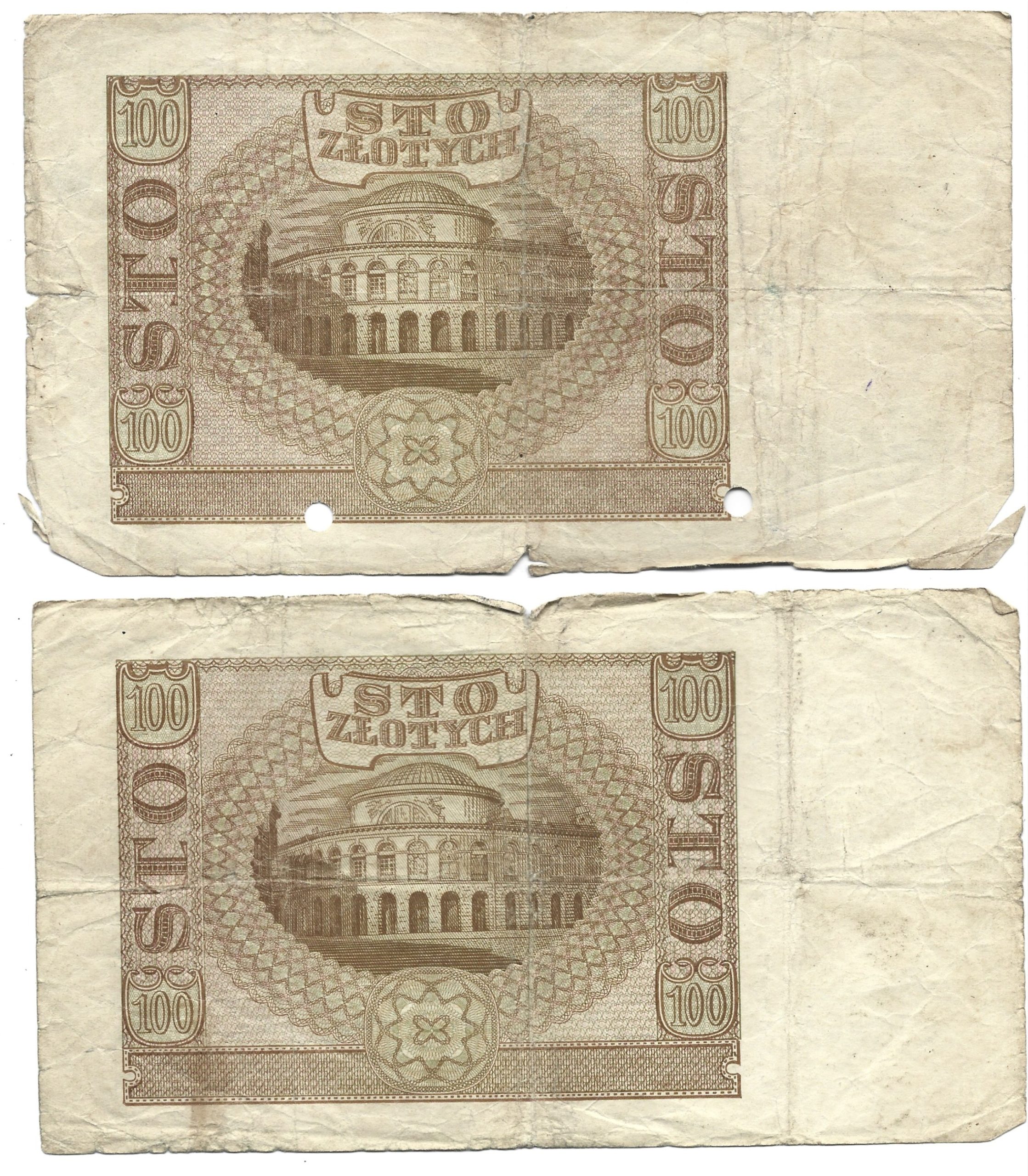 Zestaw banknotów polskich - 7 sztuk