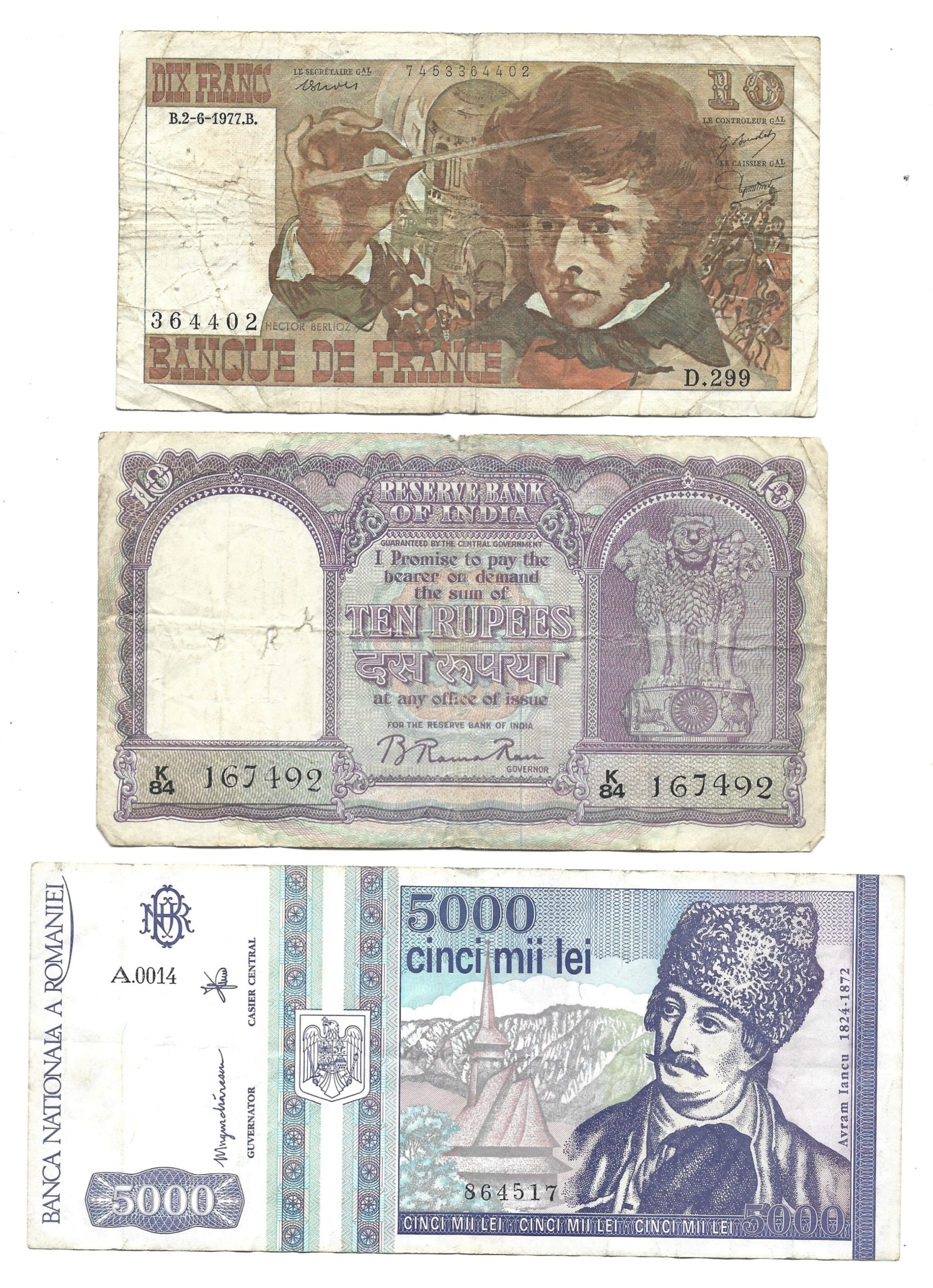 Zestaw banknotów zagranicznych - 19 sztuk