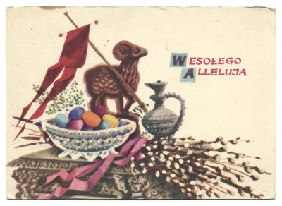 Pocztówka wielkanocna WESOŁEGO ALLELUJA – Maria Orłowska-Gabryś