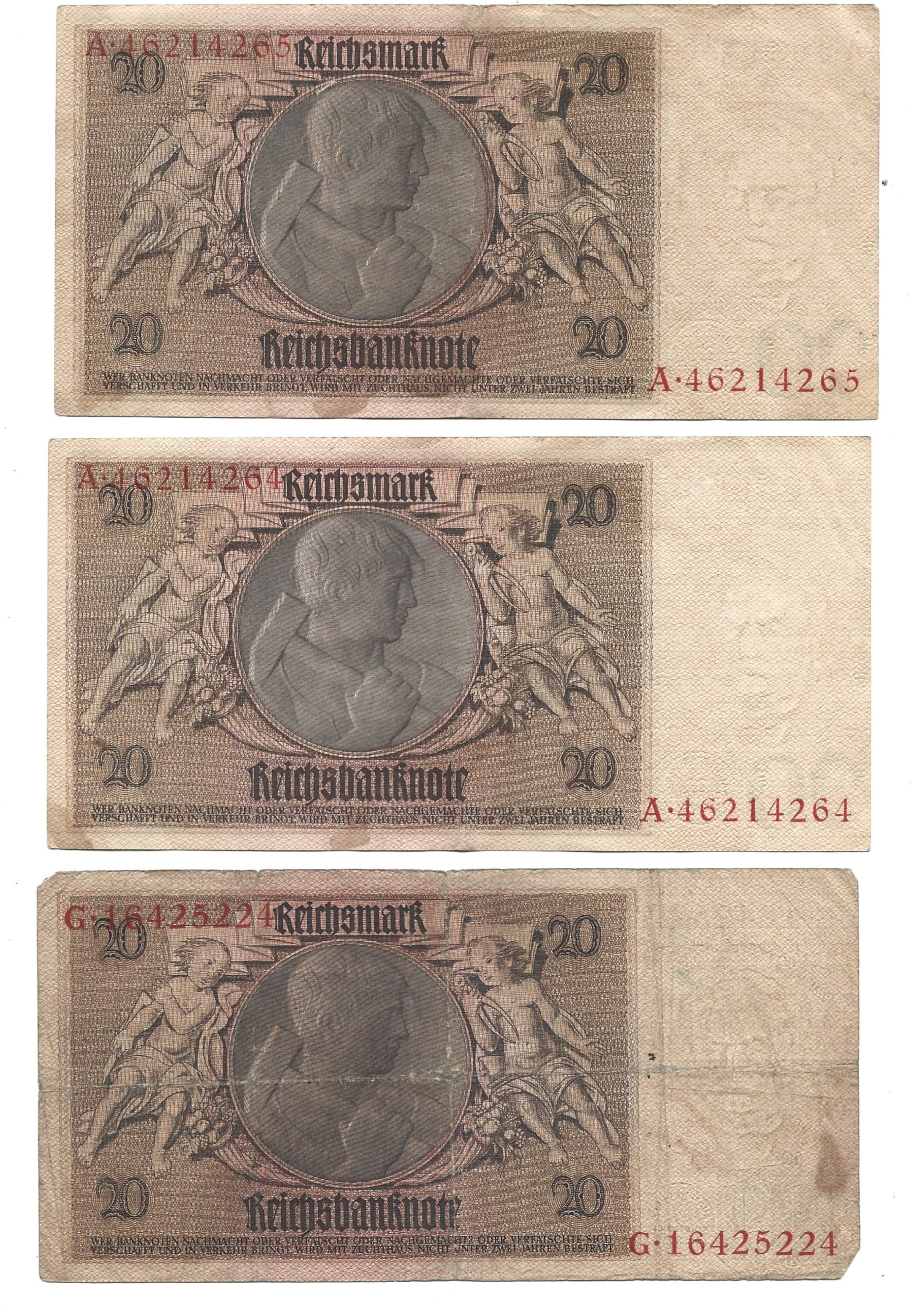 Zestaw banknotów polskich i zagranicznych - 35 sztuk