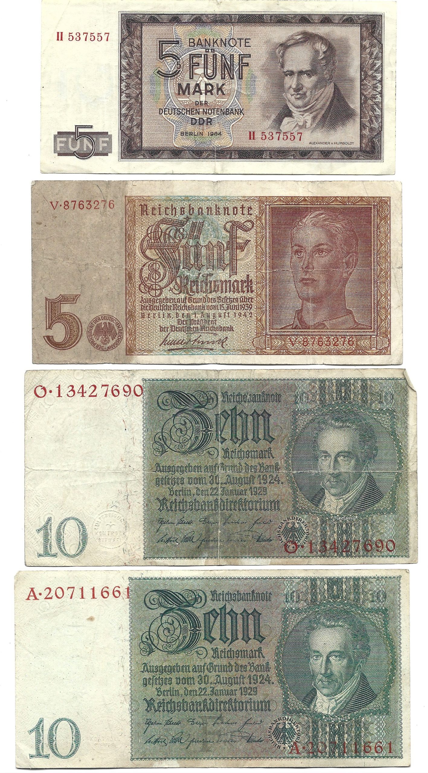 Zestaw banknotów polskich i zagranicznych - 35 sztuk