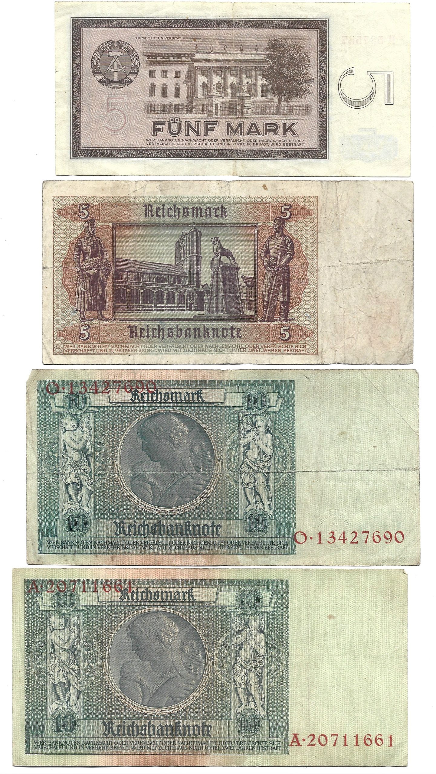 Zestaw banknotów polskich i zagranicznych - 35 sztuk