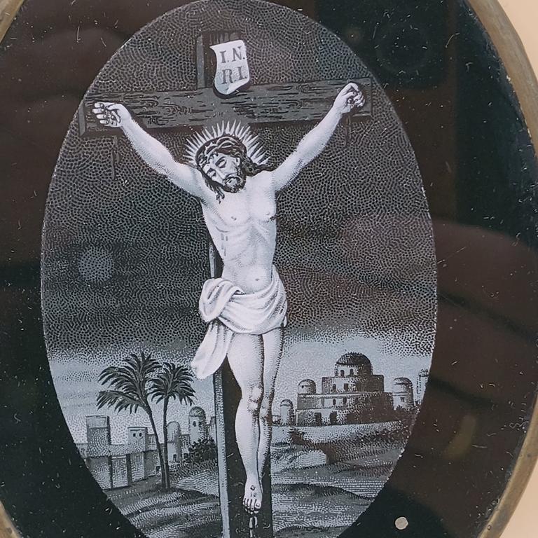 Obrazek religijny – Ukrzyżowanie Jezusa Chrystusa, XIX-XX w.