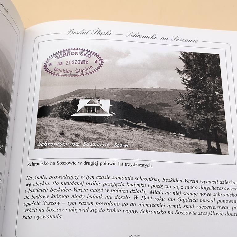 Książka "Schroniska górskie na starej pocztówce i fotografii. Beskid Mały, Śląski i Żywiecki" Tomasz Biesik, 2004 r.
