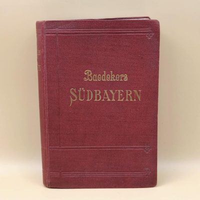 Książka - Baedekers "SUDBAYERN" - Przewodnik po Południowej Bawarii, 1925 r.