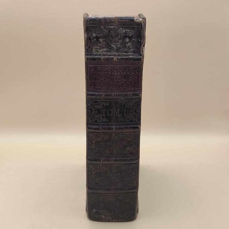 Starodruk "CURSUS THEOLOGIAE MORALIS" - P. REINERO SASSERATH, 1760 r. - Kurs teologii moralnej