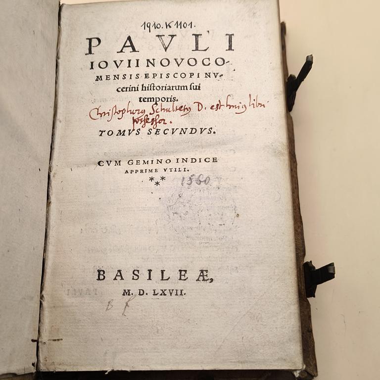 Starodruk "Historiarum sui temporis" Paulus Jovius, 1567 r.