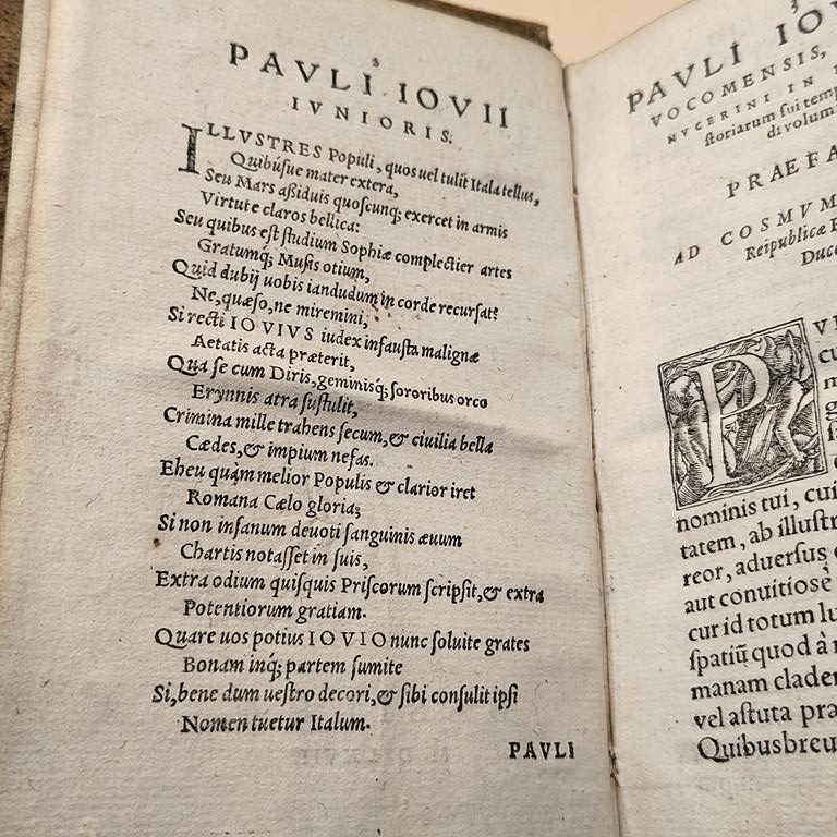Starodruk "Historiarum sui temporis" Paulus Jovius, 1567 r.
