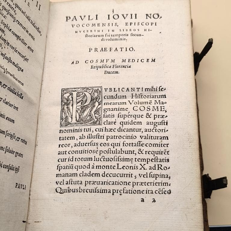 Starodruk "Historiarum sui temporis" Paulus Jovius, 1567 r.