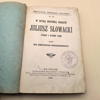 Książka - Juliusz Słowacki "Żywot i Wybór Pism"