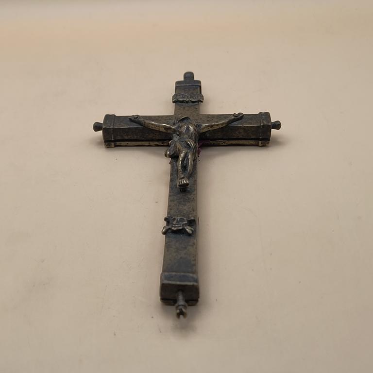 Krzyż relikwiarzowy (pektorał / enkolpion) z XIX wieku - UNIKAT!