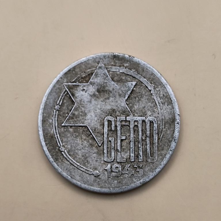 Moneta – 5 marek 1943 – Getto w Łodzi
