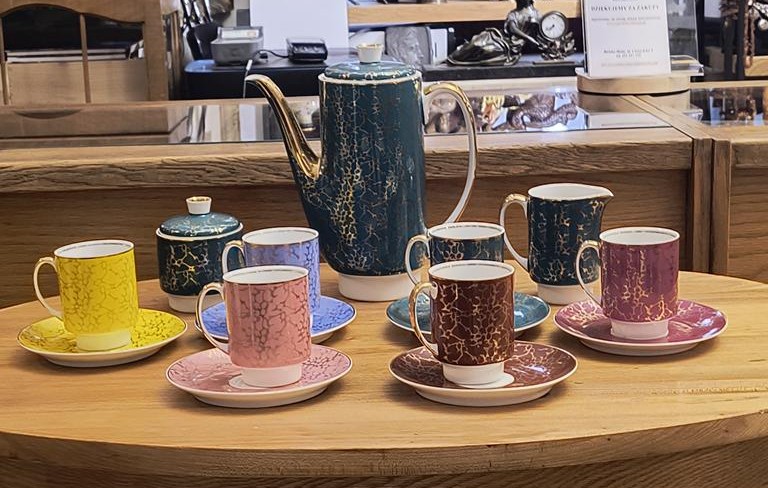 Serwis porcelanowy kawowy „London” - projekt Wincenty Potacki, ZPS Ćmielów