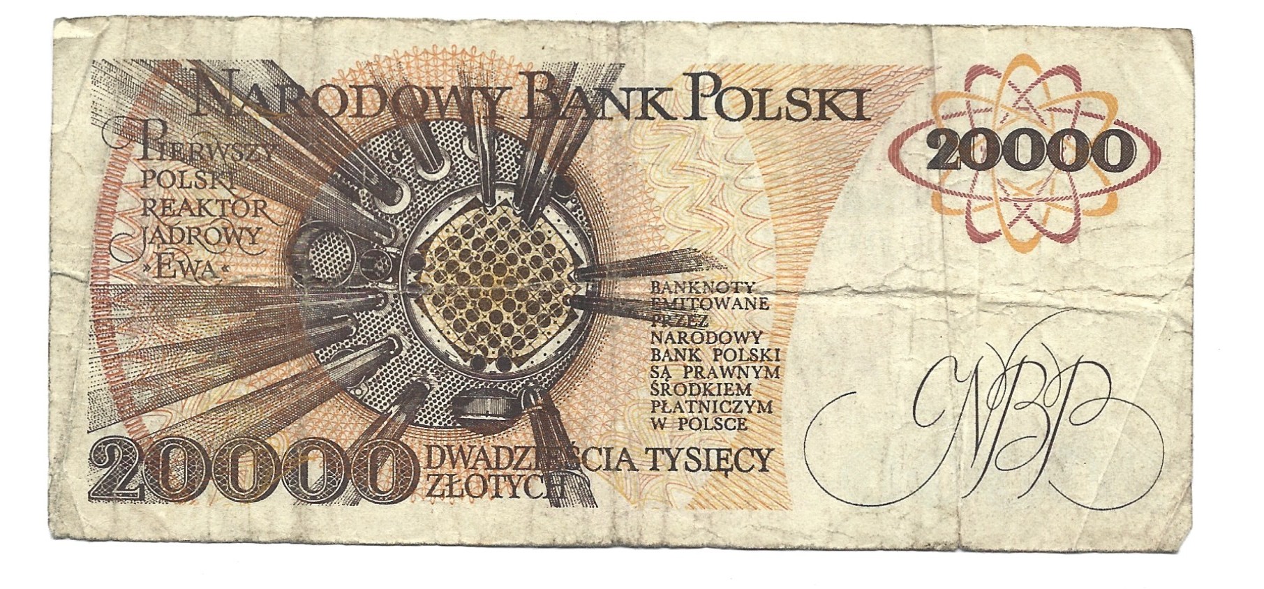 Banknot PRL - 20 000 zł, 1989 r.