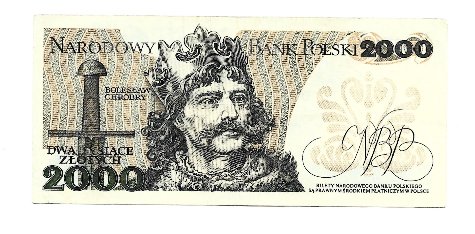 Banknot PRL - 2000 zł (dwa tysiące złotych), Mieszko I / Bolesław Chrobry - 1982 r.