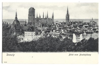 Pocztówka - DANZIG. Blick vom Bischofsberg -  GDAŃSK. Widok z Biskupiej Górki, 1904 r.