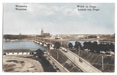 Pocztówka - Warszawa. Widok na Pragę - Warschau. Ansicht von Praga
