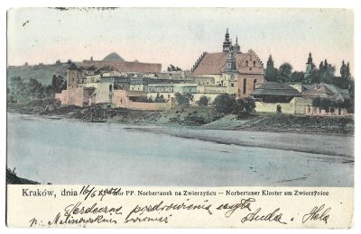 Pocztówka - Kraków. Klasztor PP. Norbertanek na Zwierzyńcu, 1904 r.