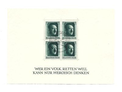 Zestaw znaczków – ADOLF HITLER / Deutsches Reich, BERLIN-SCHMARGENDORF – 20. 4. 1937