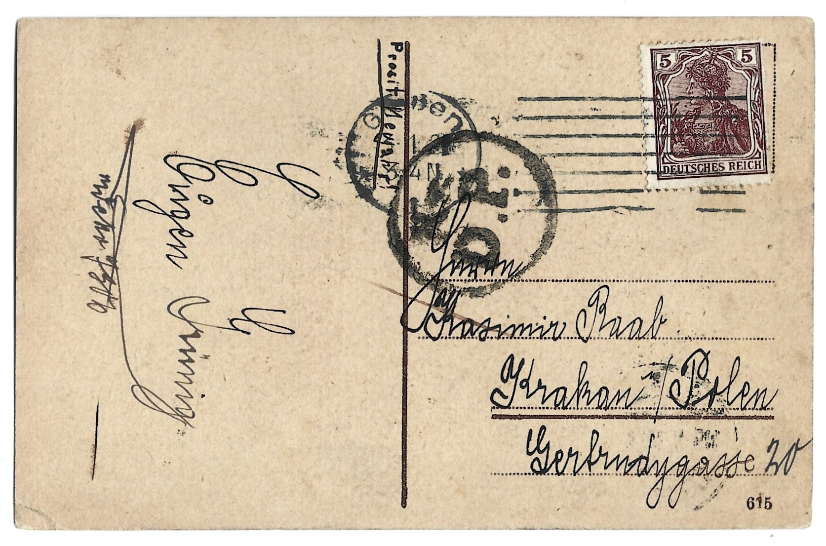 Pocztówka - GIESSEN. Kriegerdenkmal mit Rathaus - GIESSEN. Pomnik poległych i ratusz [NIEMCY], 1921 r.
