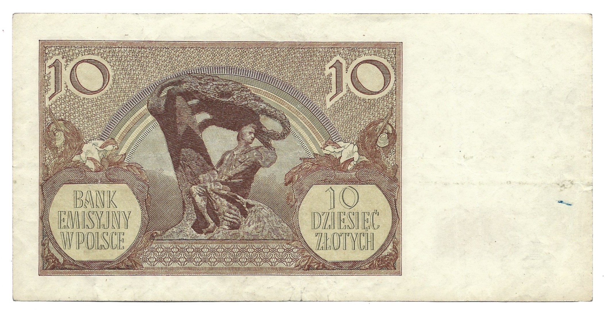 Banknot – 10 ZŁOTYCH, 1940 r.