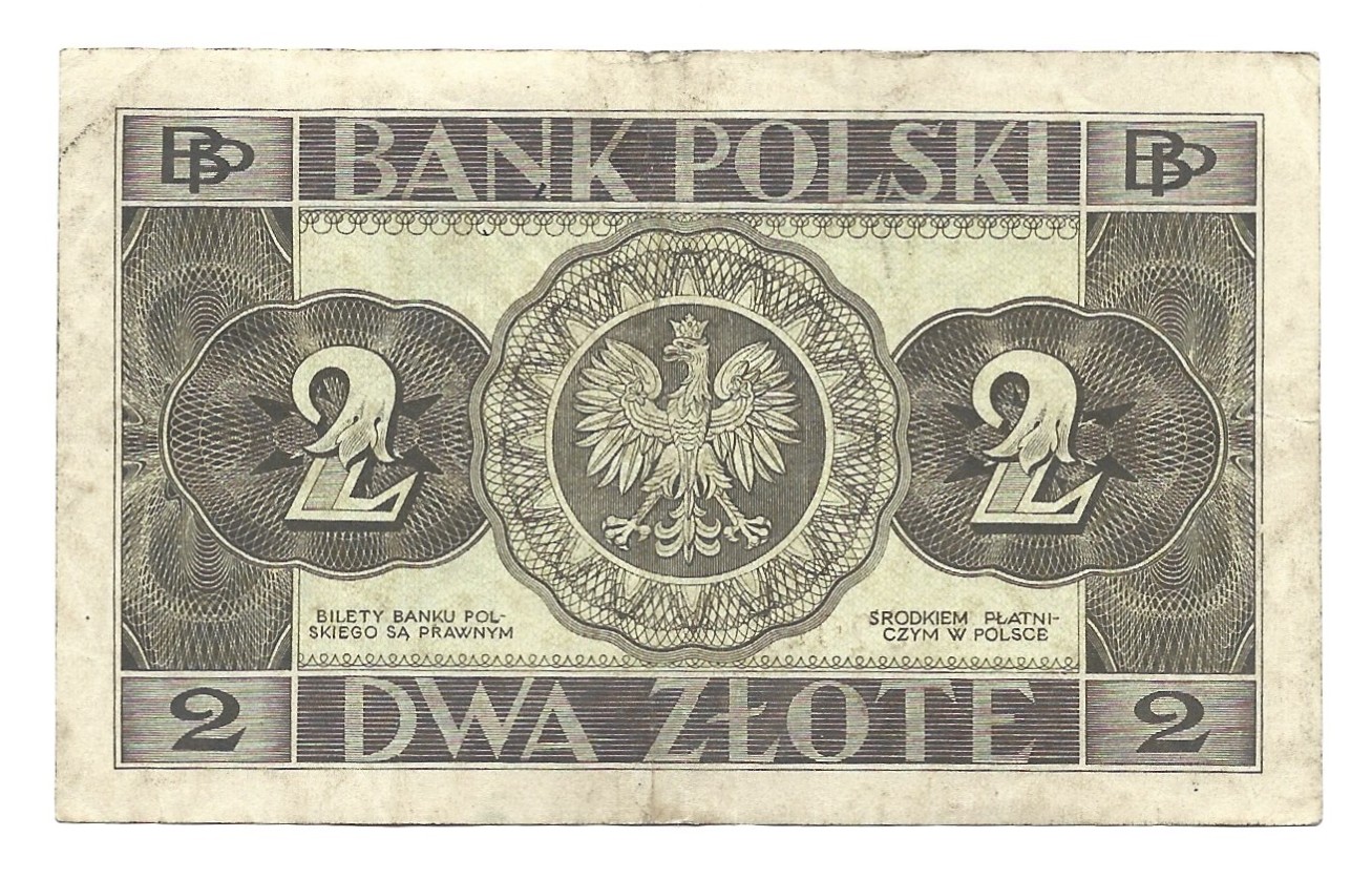 Banknot - 2 ZŁOTE, 1936 r.