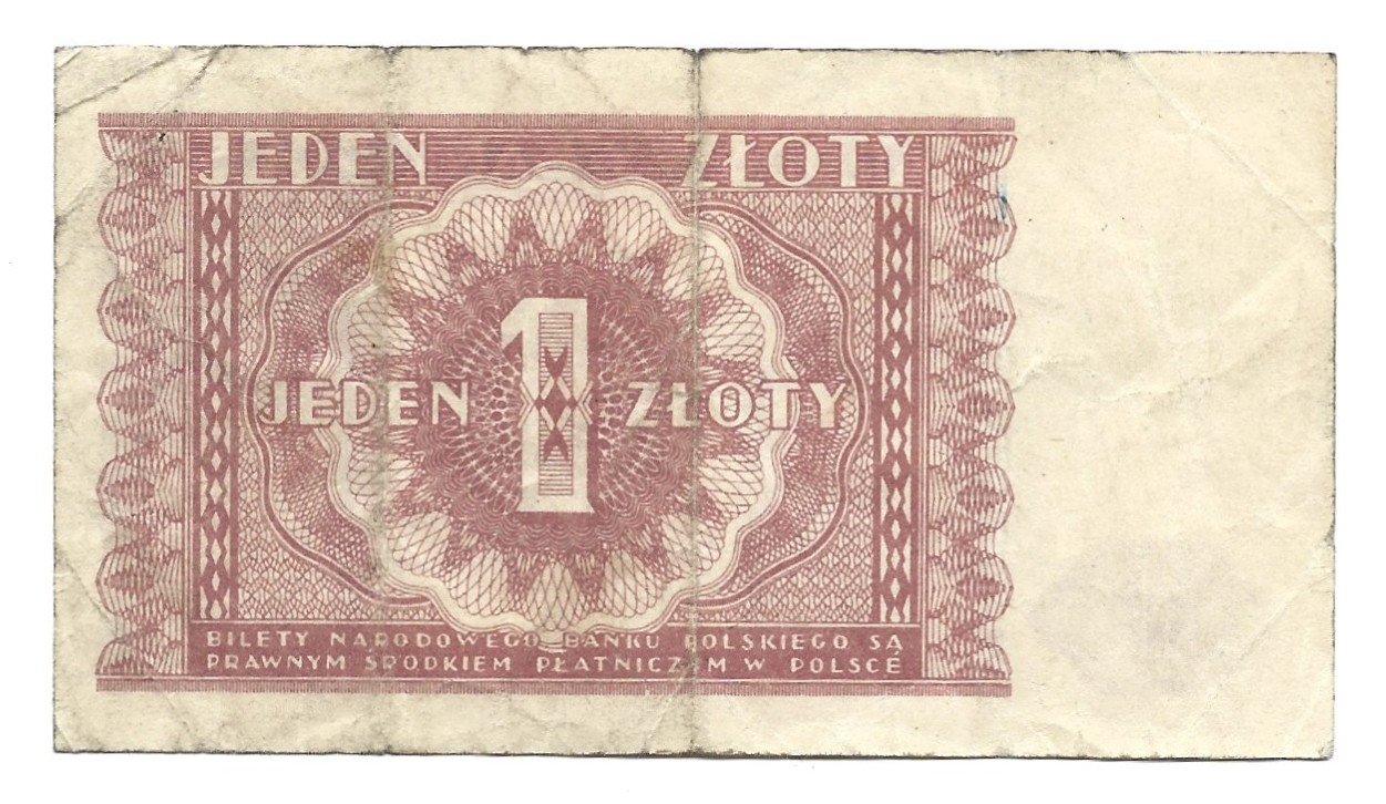 Banknot – 1 ZŁOTY, 1946 r.
