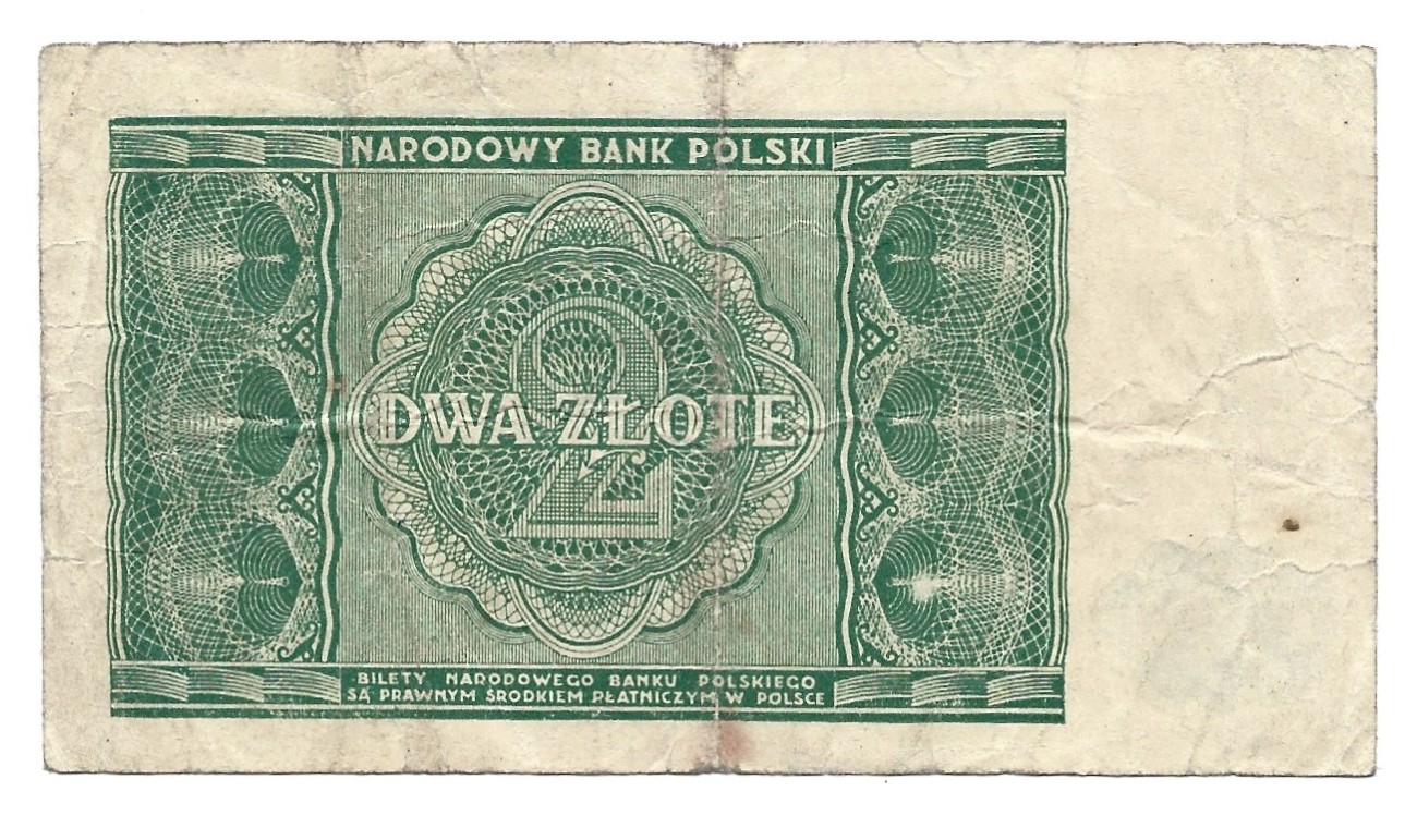 Banknot – 2 ZŁOTE, 1946 r.