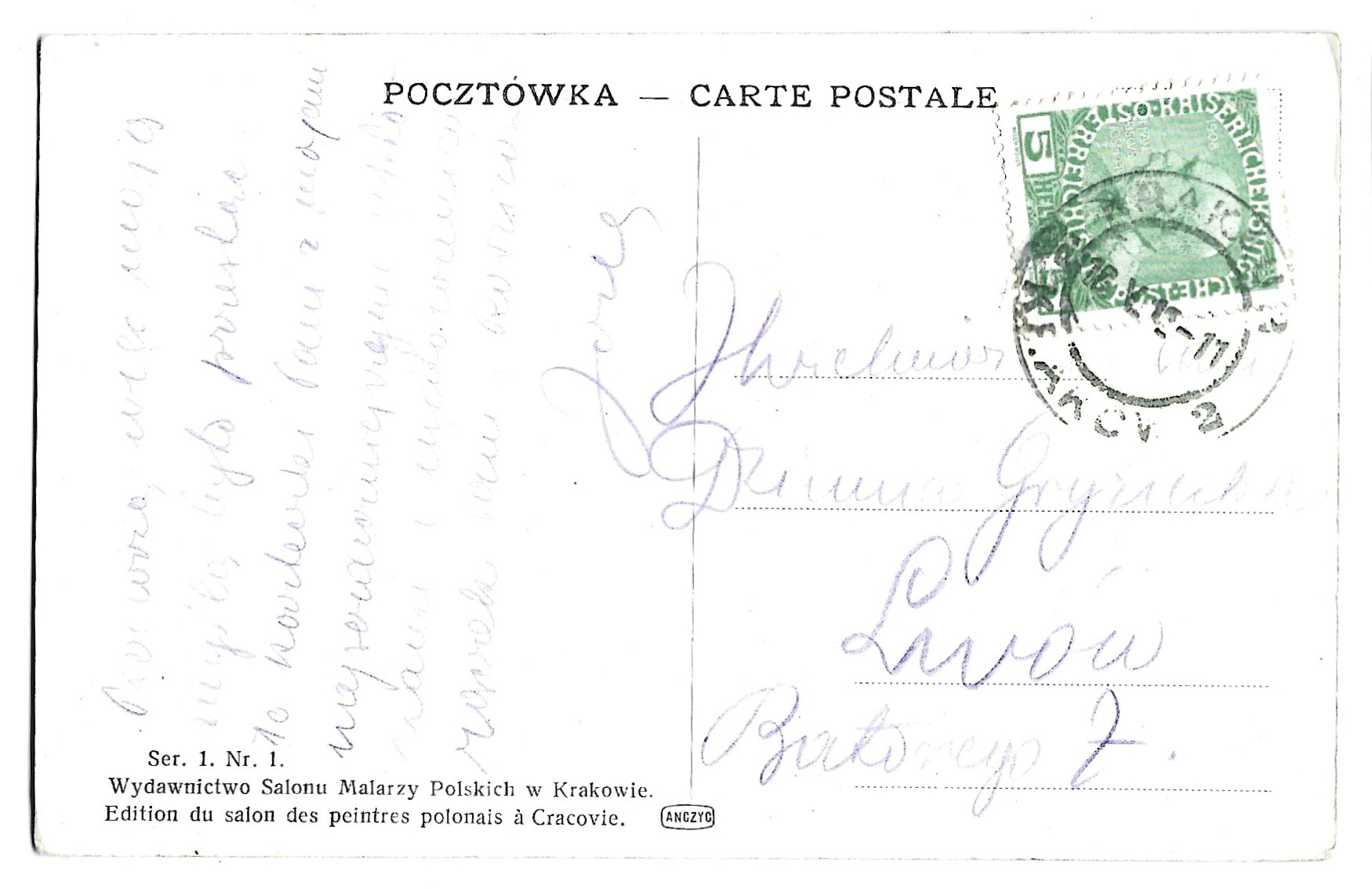 Pocztówka – KRAKÓW. Rondel i Brama Floryańska – mal. Stanisław Tondos, 1912 r.