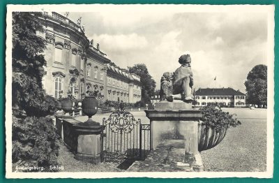 Pocztówka - Ludwigsburg. Schloss - Ludwigsburg. Zamek, 1940 r.