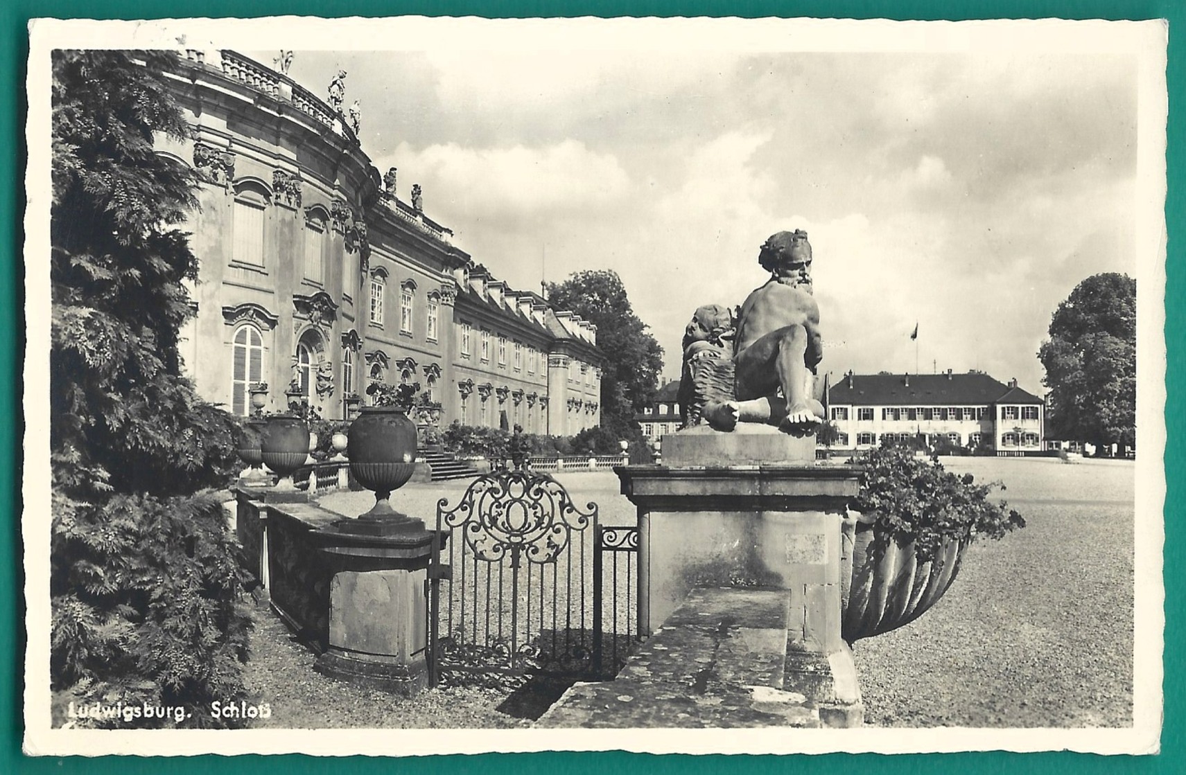 Pocztówka - Ludwigsburg. Schloss - Ludwigsburg. Zamek, 1940 r.
