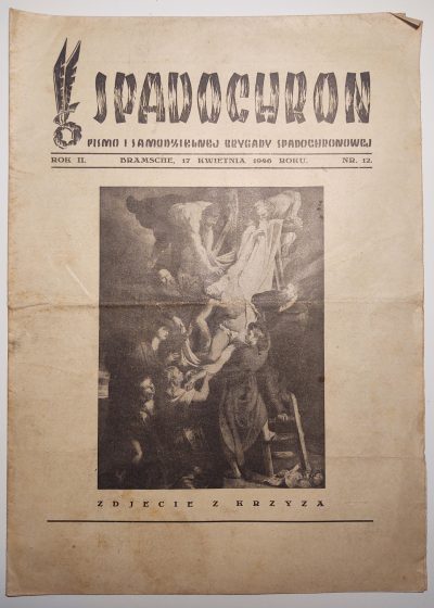 Czasopismo "SPADOCHRON. Pismo Żołnierzy 1. Samodzielnej Brygady Spadochronowej" - Nr. 12, 1946 r.