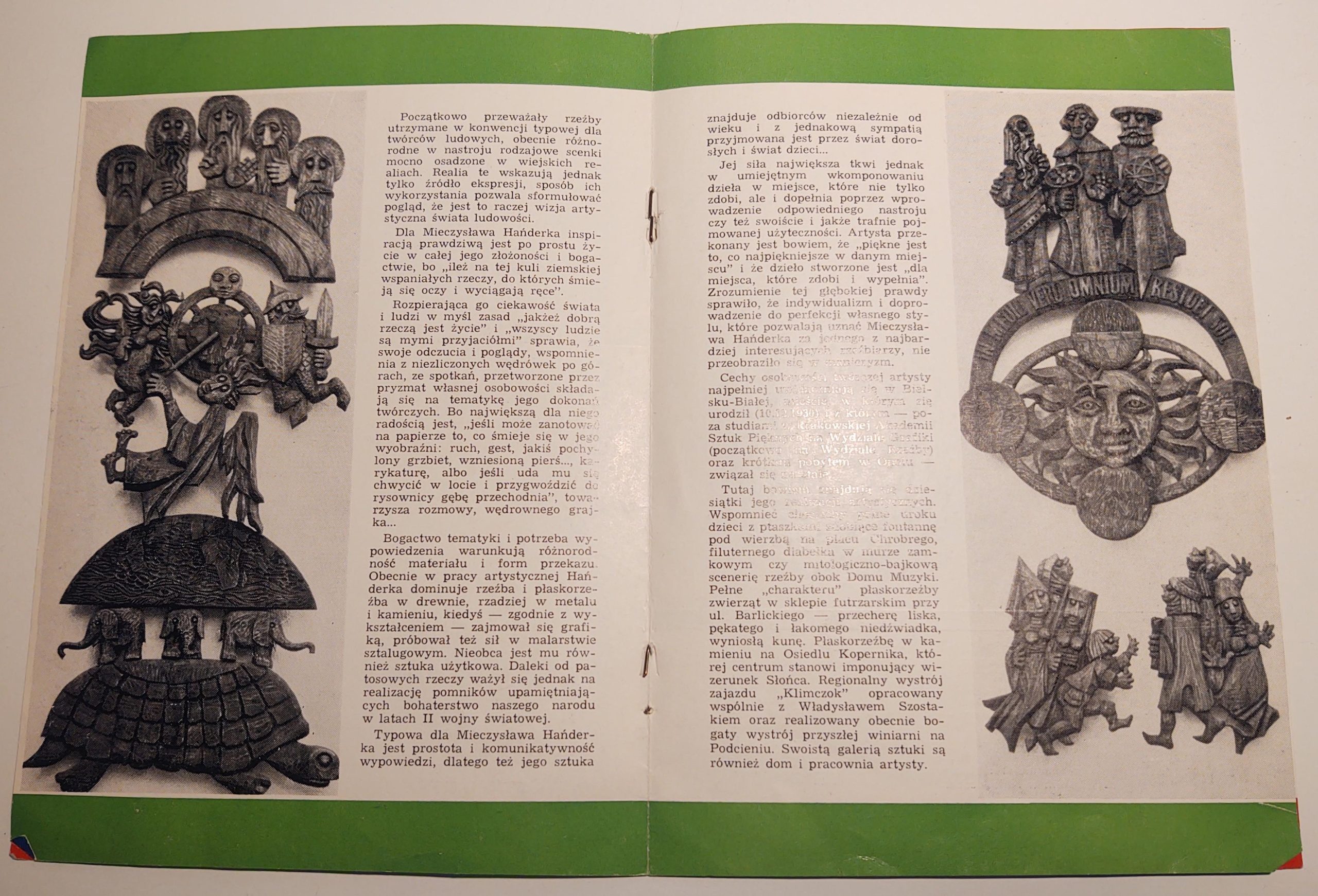 Broszura - Artyści Województwa Bielskiego: MIECZYSŁAW HAŃDEREK, 1981 r.