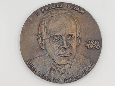 Medal - I PREZES SWAM BRONISŁAW GIEDOSZ, 1905-1970 / STOWARZYSZENIE WYCHOWANKÓW AKADEMII MEDYCZNEJ w KRAKOWIE, 1963-1988