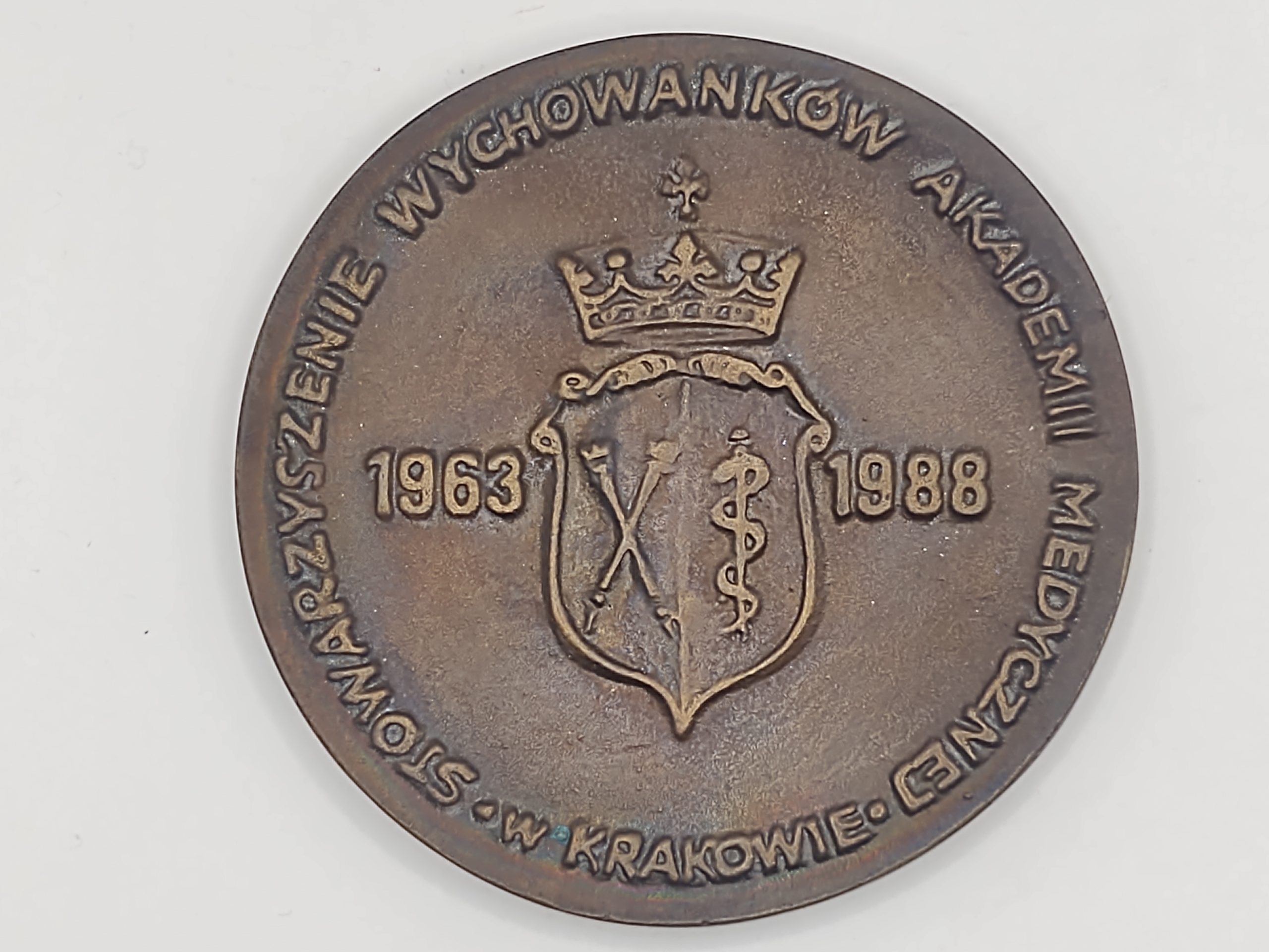 Medal - I PREZES SWAM BRONISŁAW GIEDOSZ, 1905-1970 / STOWARZYSZENIE WYCHOWANKÓW AKADEMII MEDYCZNEJ w KRAKOWIE, 1963-1988