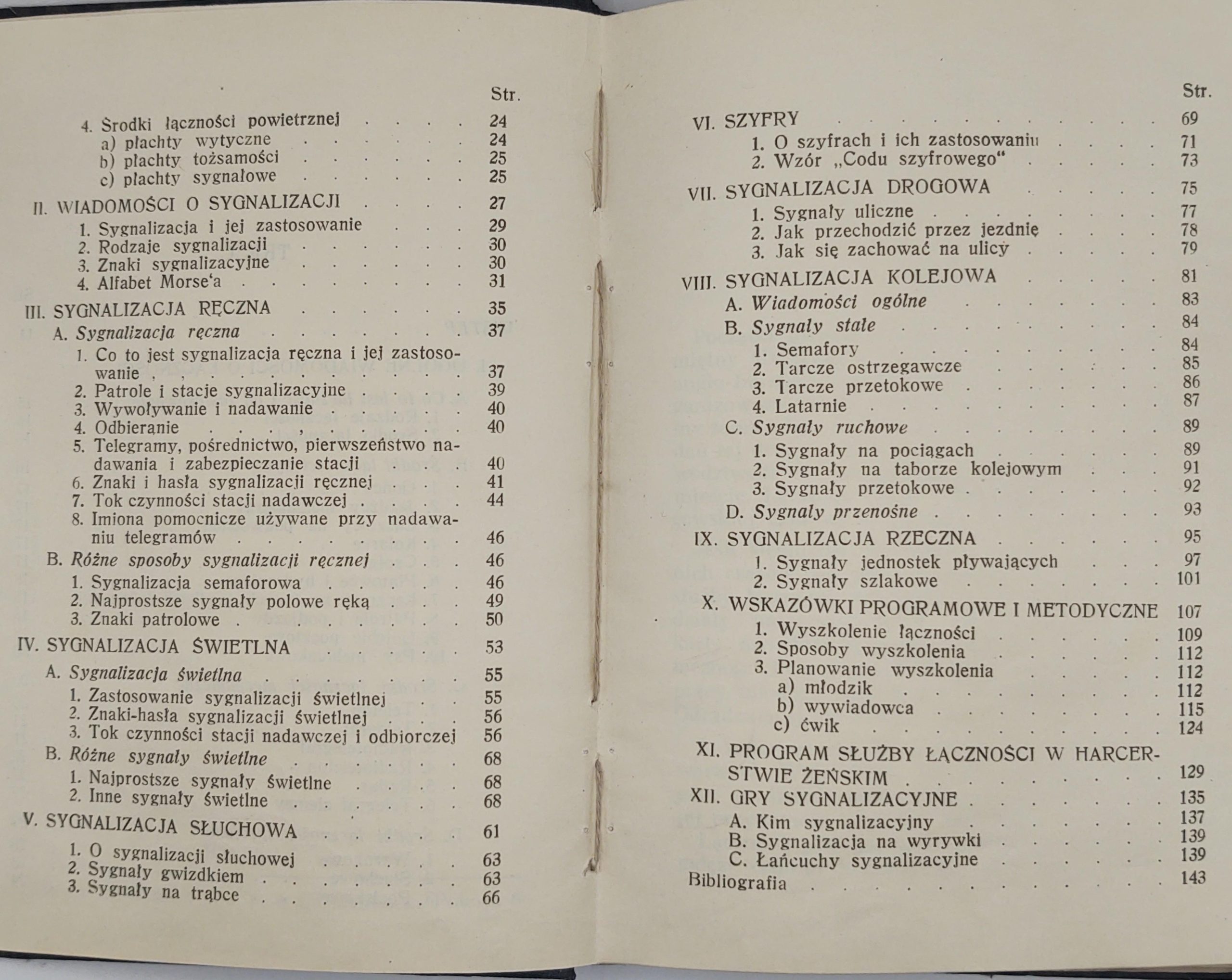 Książka "Podręcznik sygnalizacji" harcmistrz Kazimierz Papiński, 1947 r