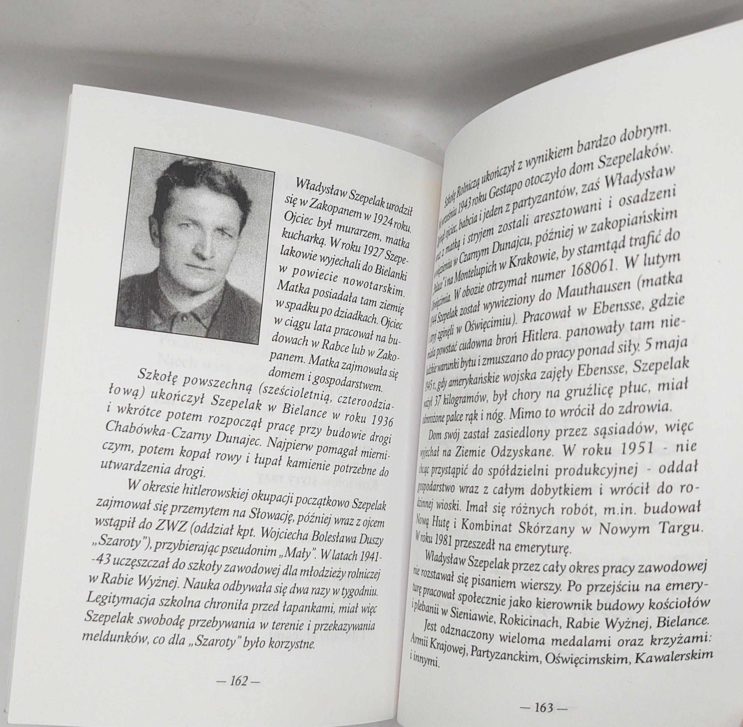 Książka "WIERSZE. Jana Pawła imię nigdy nie przeminie" Władysław Szepelak - Nowy Targ 2005 r. - z autografem