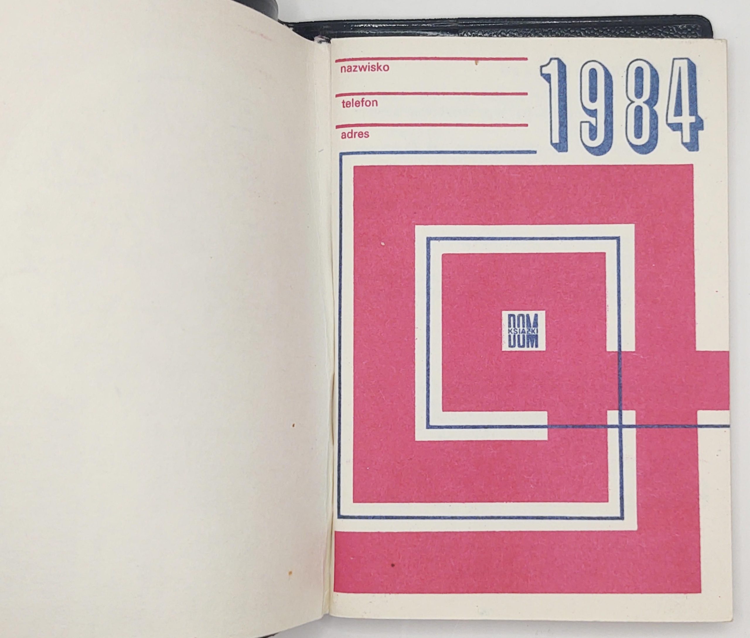 Kalendarzyk kieszonkowy 1984 rok - czysty, nieużywany