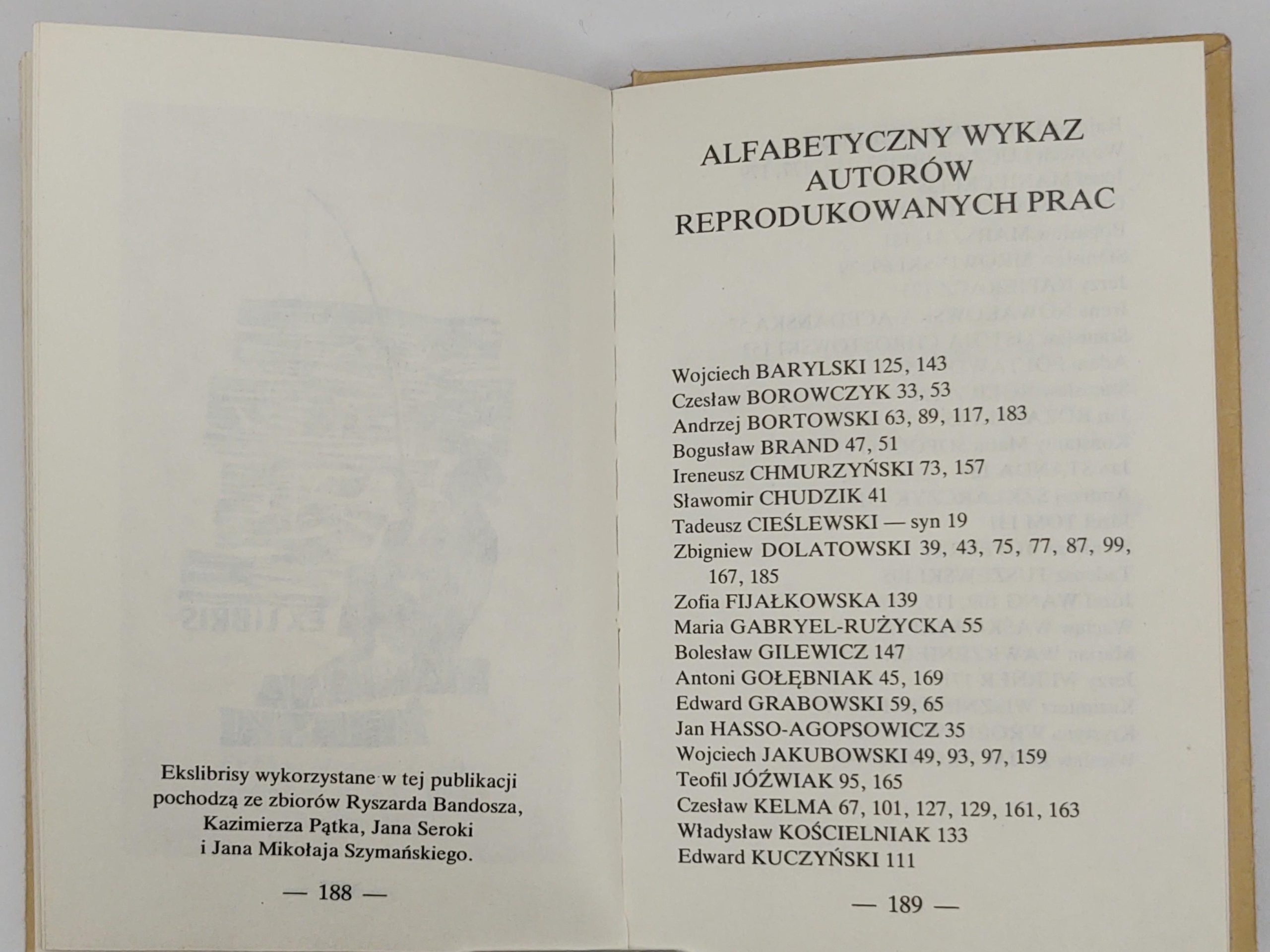 Książeczka "Turystyka i sport w ekslibrisie polskim" Kazimierz Pątek, Ryszard Bandosz, 1988 r.