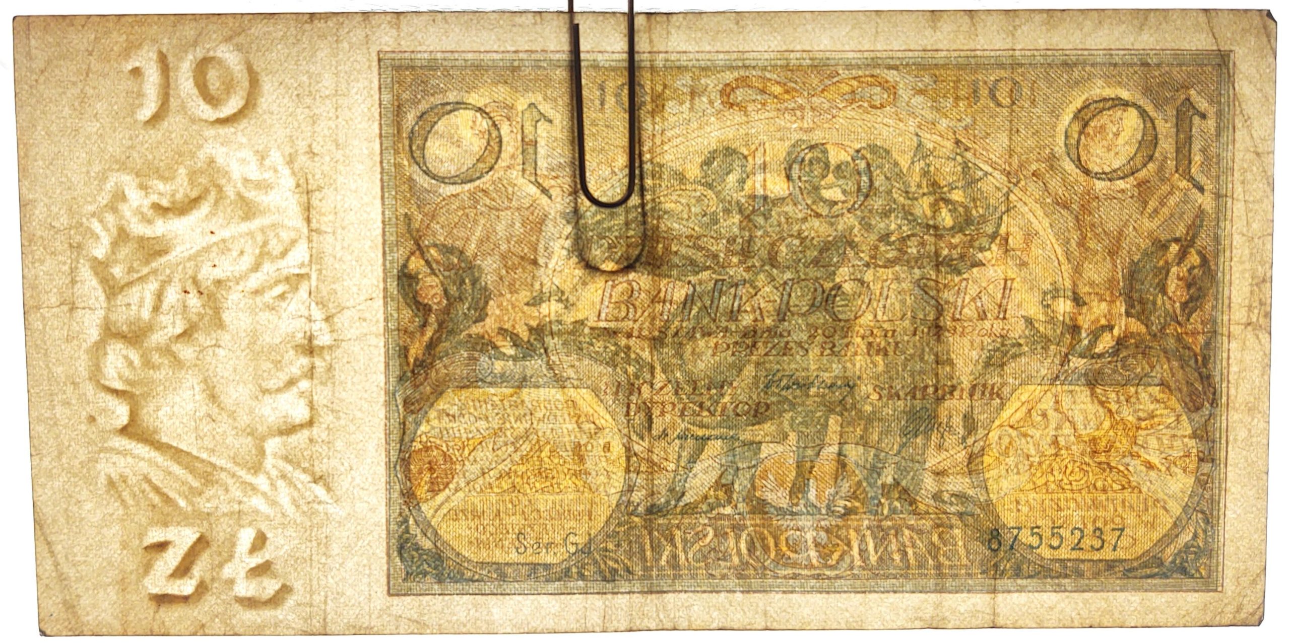 Banknot - 10 ZŁOTYCH, 1929 r.